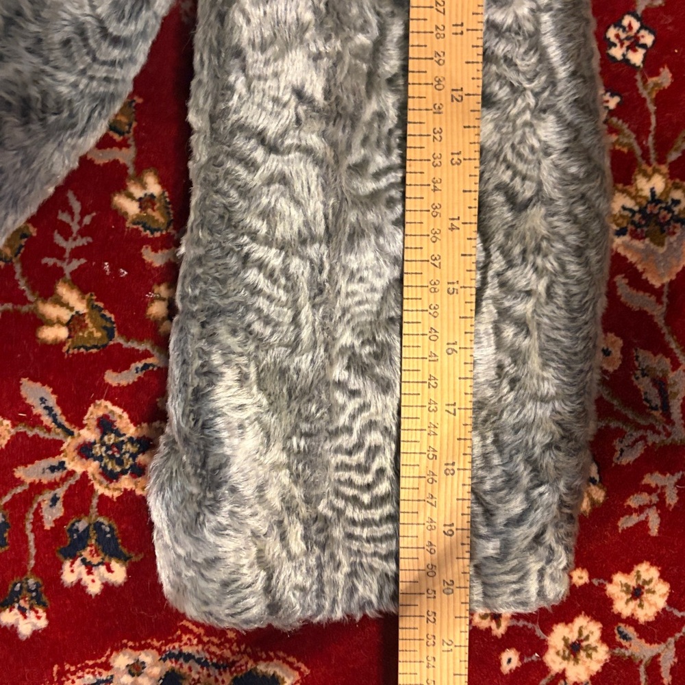 1960 BACARA STYLED BY FAIRMOOR FRANCE MONGOLIAN LAMB REAL MINK FUR COLLAR COAT - Picture 11 of 13